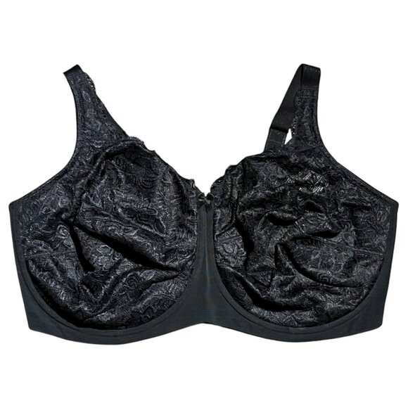 Elila Size 44I 2311 Full Coverage Stretch Lace Underwire Bra Black New W/Tags - Picture 1 of 8